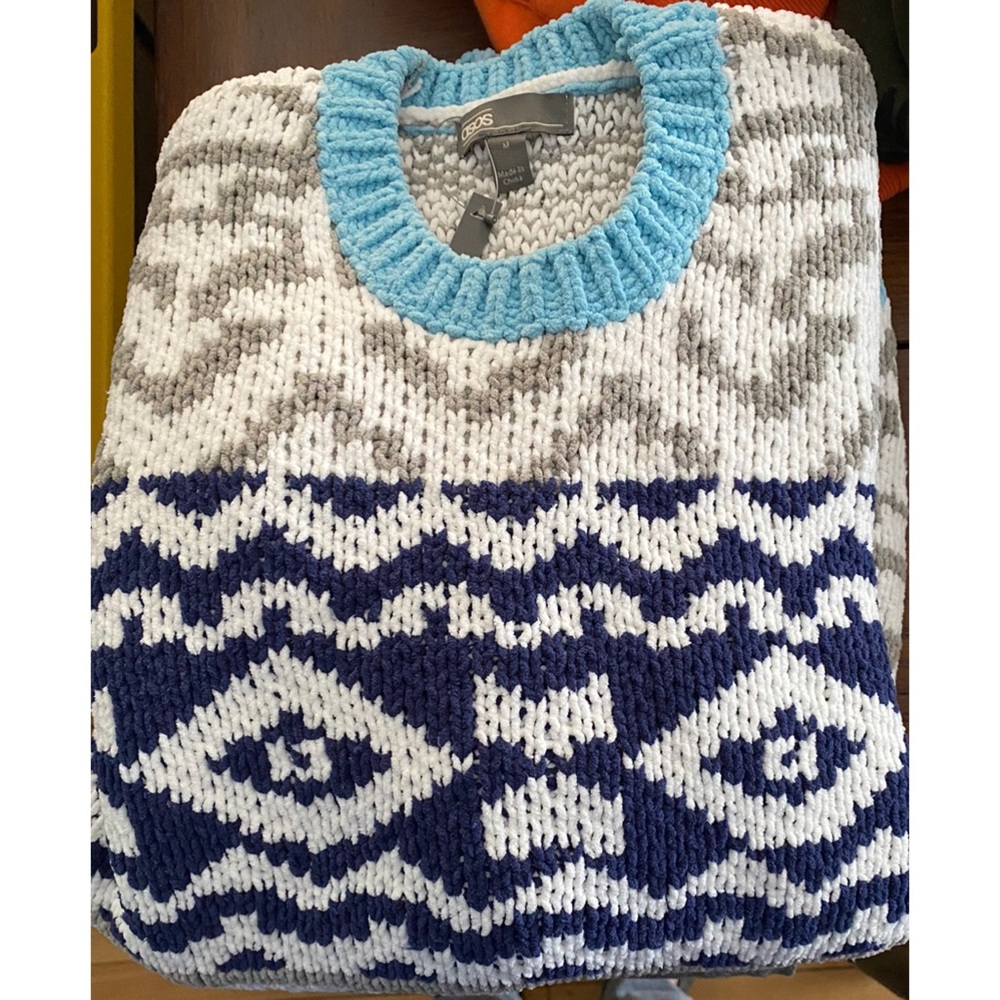 ASOS Multicolor Patterned Crewneck Sweater - Picture 9 of 9